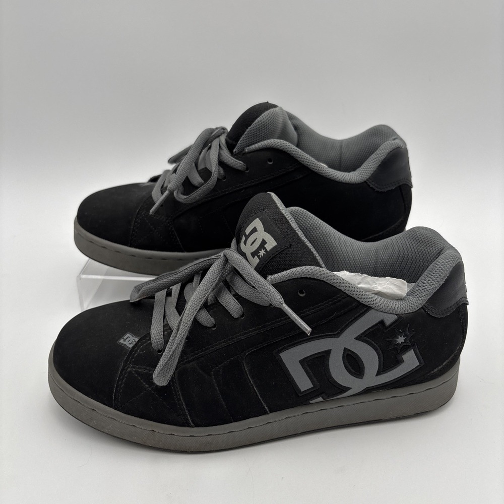 DC Net SG Y2K Mens Size 9 Skateboard Skate Sneakers Shoes Black Lace ADYS100300